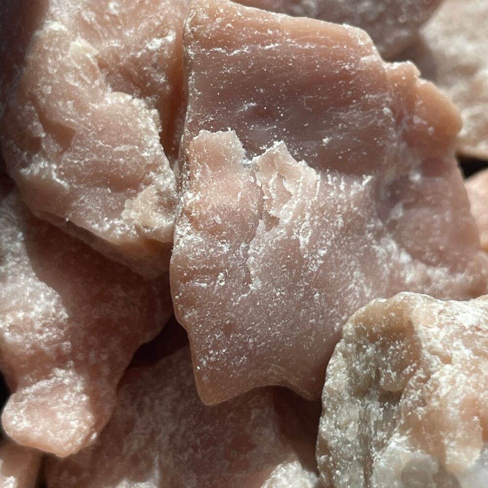 Rough / Raw Pink Opal Crystal Rock for Tumbling